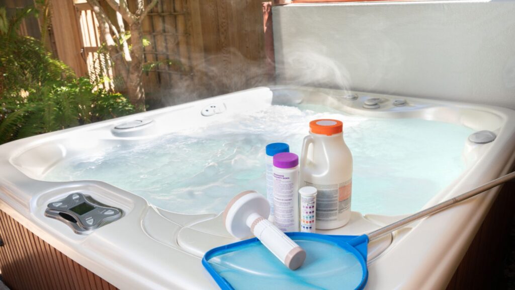 hot tub water chemicals